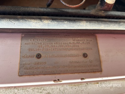 1987 Volvo F12 6x4 6x4 Tipper Slide In Tri/A Dump Truck