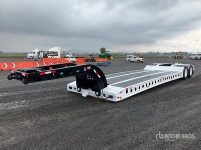 1986 Cozad 40 ton T/A Removable Gooseneck Cama Baja / Lowboy Trailer