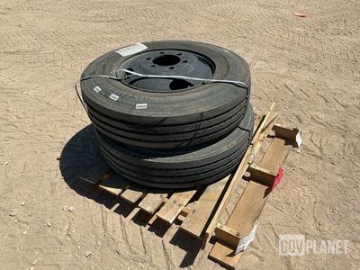 (2) Continental 10R22.5 Tires w/Wheels