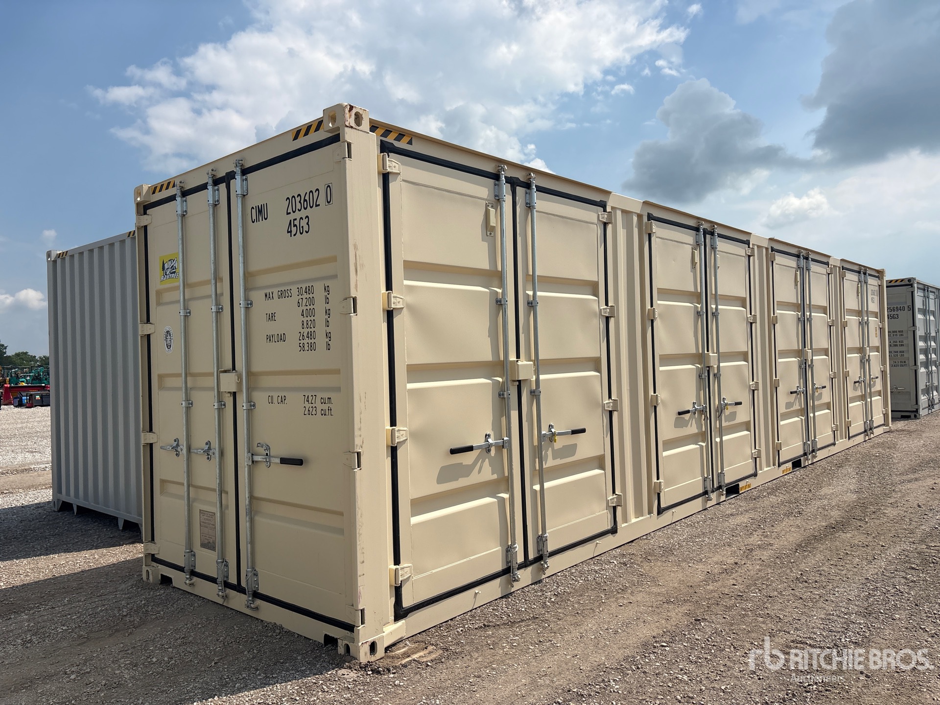 2026 40 ft High Cube Multi-Door Storage Container