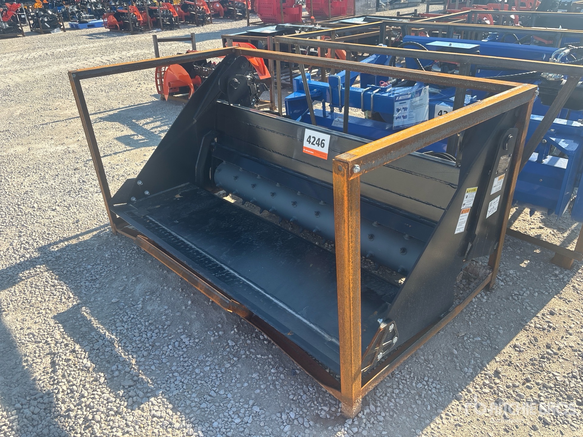 2026 Raytree RPRB72 72 in 6 in 1 Power Rake Skid Steer Bucket (Unused)