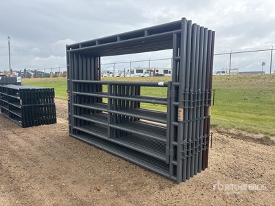 Quantity of (15) 2026 BYT MGFRMGTE120 12 ft x 7 ft Steel 12Ft Magnum Frame Portail pour bétail (Unused)