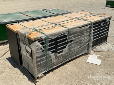 Quantity of (2) 2025 LEAP LT96WB24DRW 2440 mm 24-Drawer Workbench / Tool Cabinet (Unused)