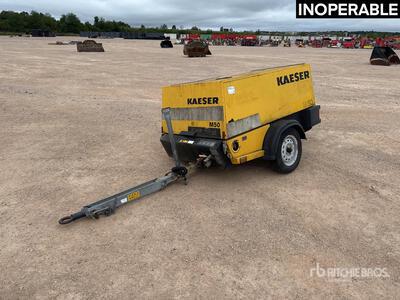 2007 Kaeser M50 Mobile Compresseur Sur Essieu Air Compressor (Inoperable)