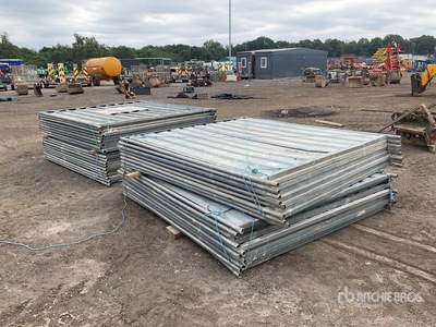 Quantity of (37) 2100 mm x 2200 mm Harris Panel Site Fence Site Fence