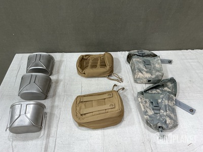(50) Water Canteen Cups, (35) ANPVS-14 Pouches & (66) First Aid Kit Pouches