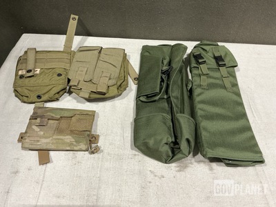 (15) Saw Pouches, (5) Radio Set Carriers & Assorted Items