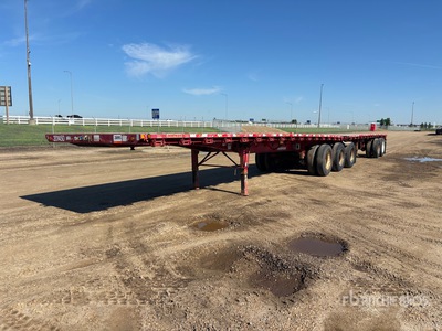 2012 Doepker DSL30 32 ft Super B-Train Lead Flatbed Trailer