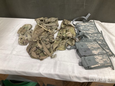 (49) Ammunition Bandoleer Pouches, (89) Hand Grenade Pouches & Assorted Items