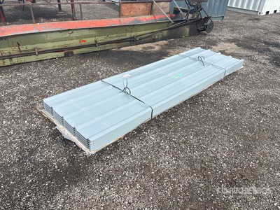 Quantity of (200) 10 ft x 3 ft Sheets Grey Steel Siding Roofing (Unused)