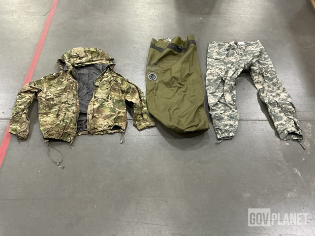 (15) Clothing Bags, (15) Pairs of Wet Weather Trousers & Assorted Items