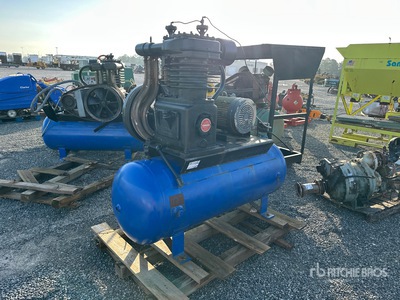 1974 Curtis Skid-Mounted Electric 120 gal Air Compressor