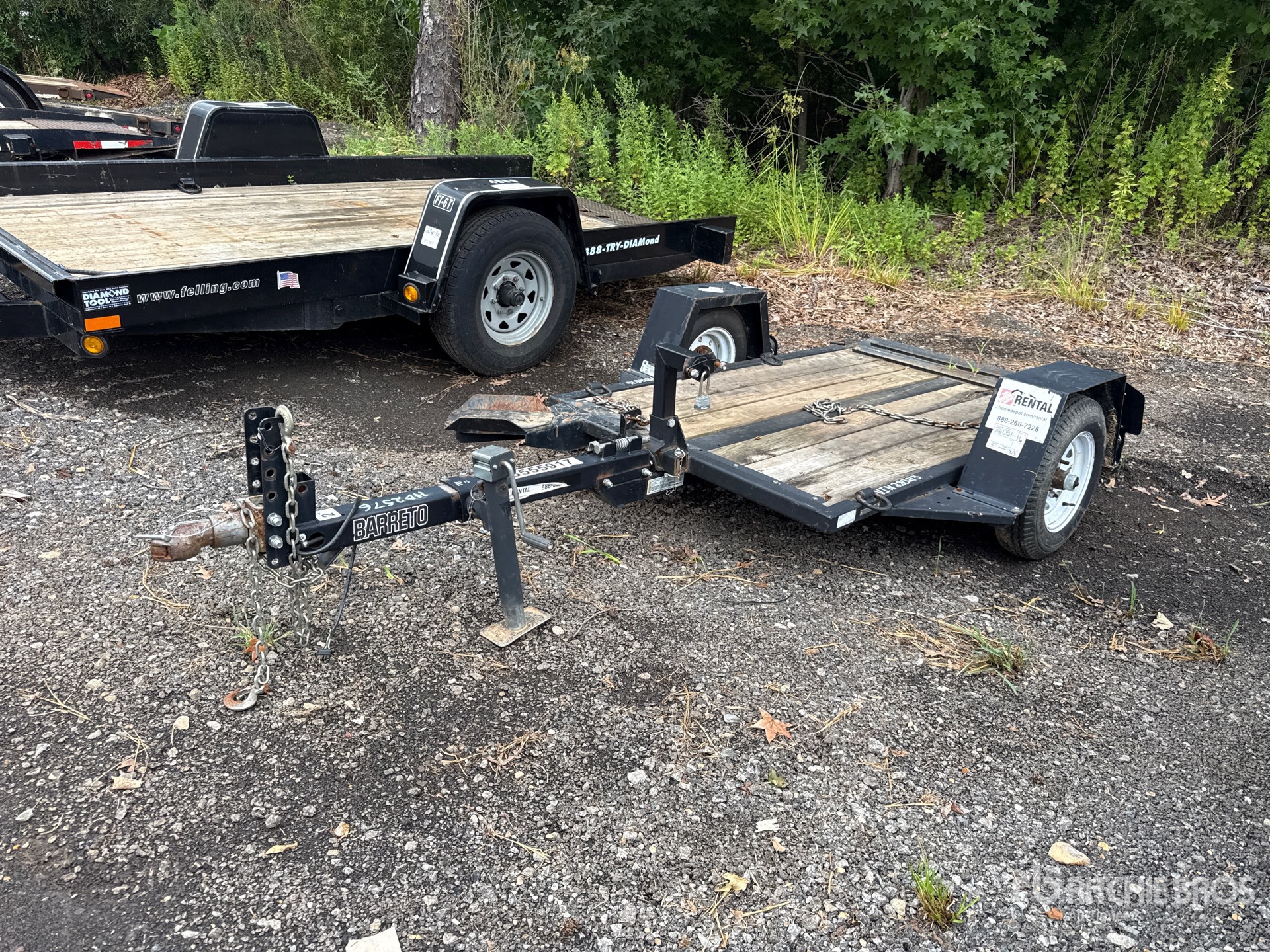 2021 Barreto E4X6TBT 6 ft S/A Equipment Trailer