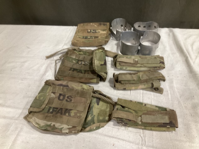 (20) Tourniquet Pouches, (70) Canteen Cup Stands & Assorted Items