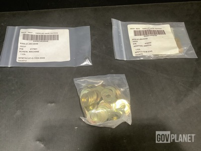 (28) Adapters, (300) Machine Screws, (34) Flat Washers & Assorted Items