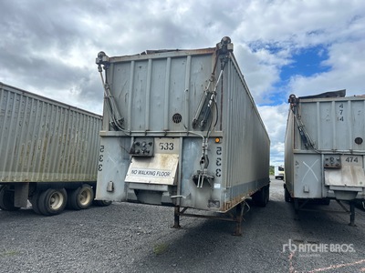 1998 Alloy A-ARSLT-49.5-3 49 ft 6 in Tri/A Open Top Refuse Trailer