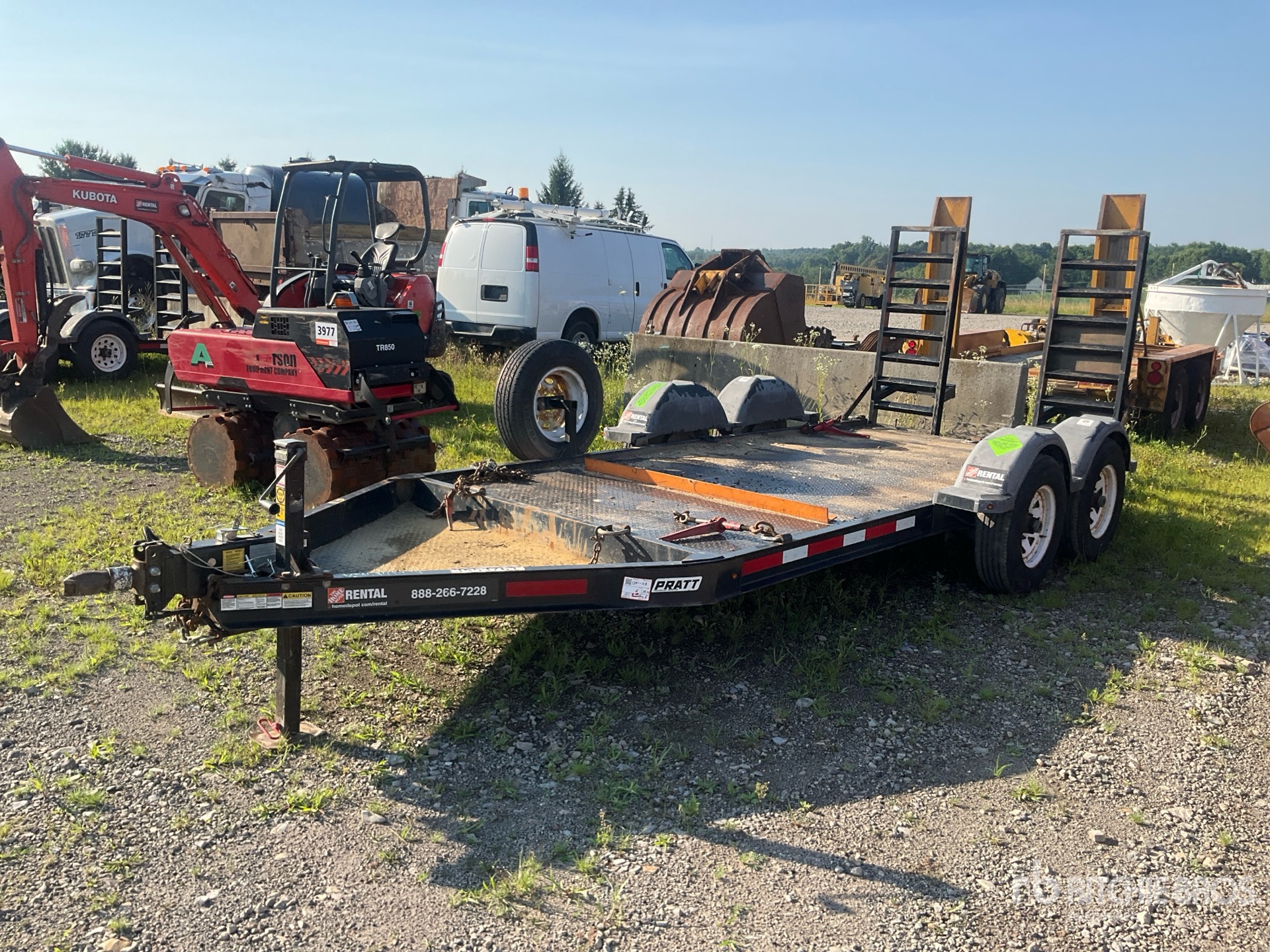 2020 Pratt CP0614 14 ft T/A Equipment Trailer