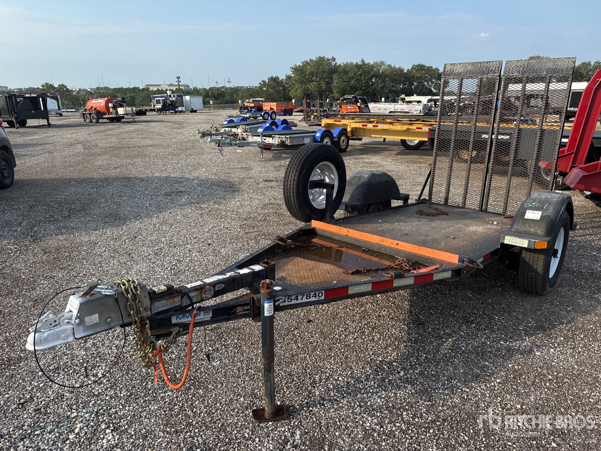 2019 MMDI 47RVX10 9 ft S/A Equipment Trailer