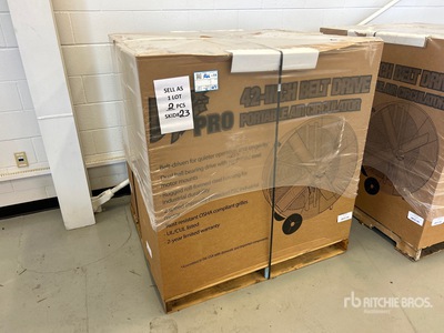 Quantity of (2) 42 in Commercial Barrel Fan (Unused)