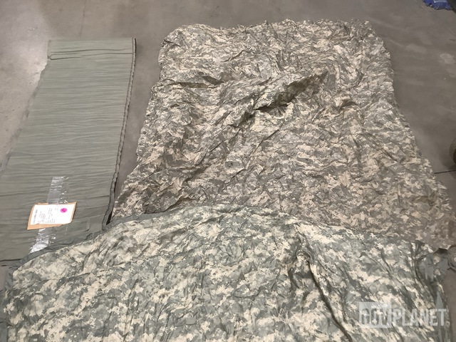 (34) Self-Inflating Sleeping Mats, (12) Wet Weather Ponchos & Assorted Items