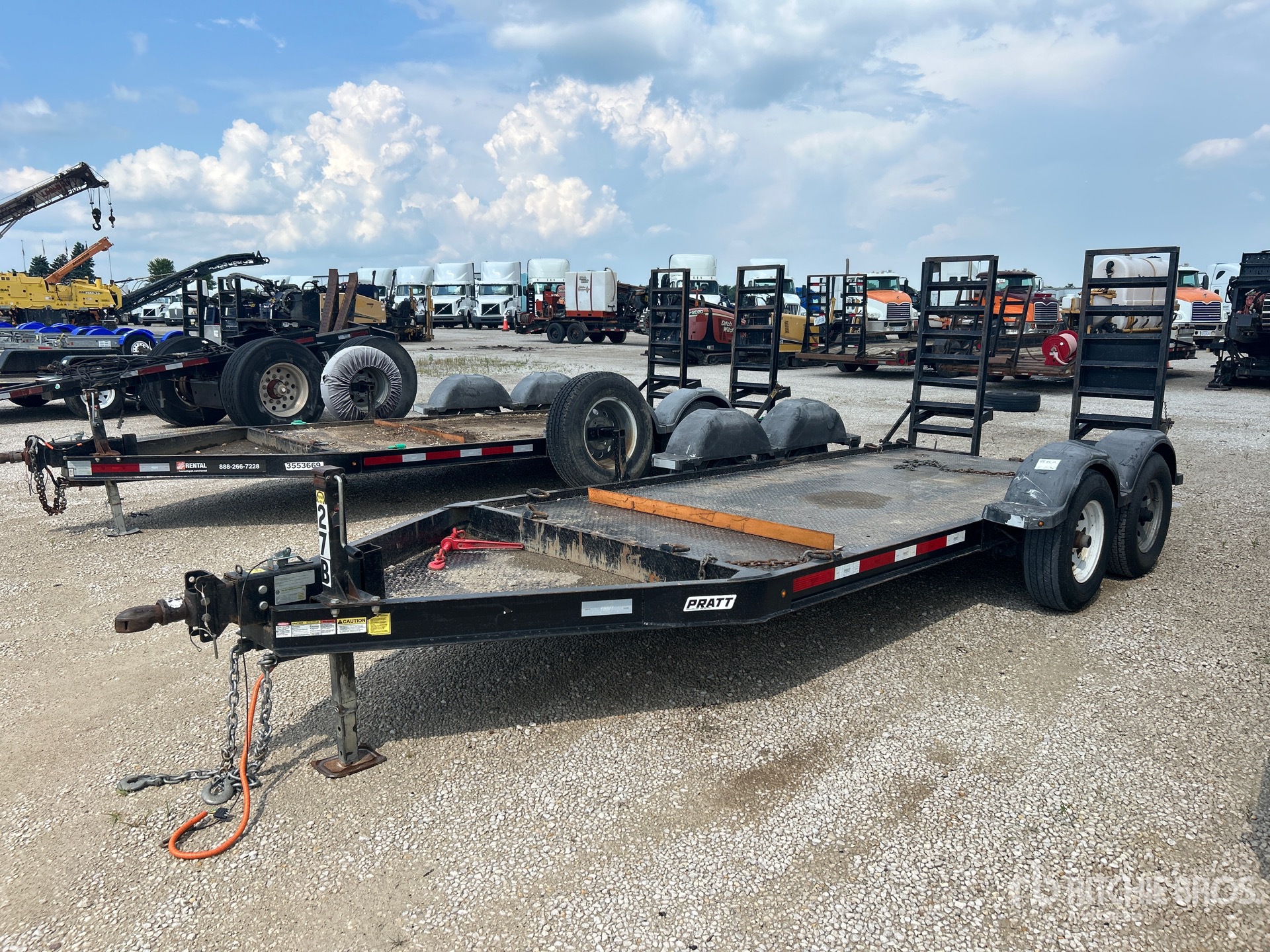 2019 Pratt CP0614 14 ft T/A Equipment Trailer