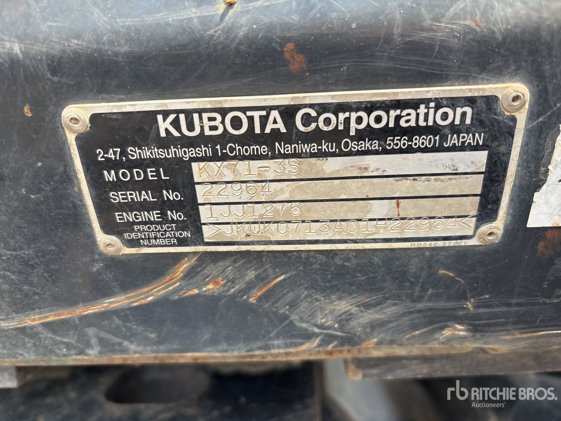 2018 Kubota KX71-3S4R1 Mini Excavator