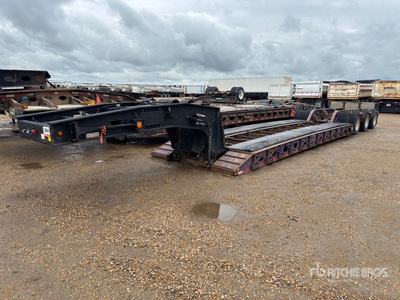 2008 Aspen Tri/A Double Drop Removable Gooseneck Lowboy Trailer