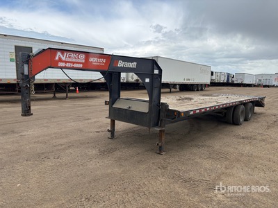 2018 Brandt 29 ft T/A Gooseneck Equipment Trailer