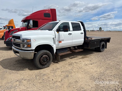2019 Chevrolet Silverado Silverado 4x4 Crew Cab 5500 HD Flatbed Truck (Inoperable)