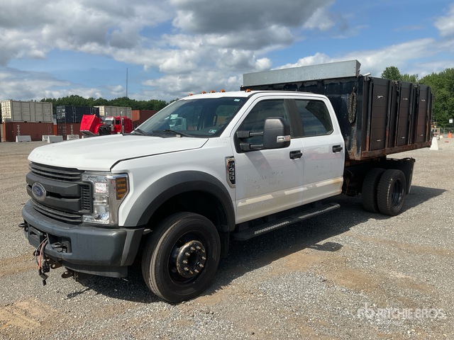 2018 Ford F-450 Dump Truck 4x2 Crew Cab Flatbed Dump Truck