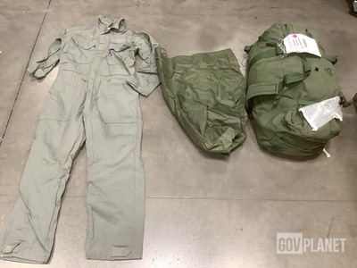 (15) Pairs of Utility Coveralls, (10) Clothing Bags & Assorted Items