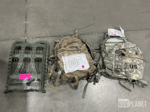 (103) Frames, (5) Rifleman Sets, (17) Assault Packs & Assorted Items