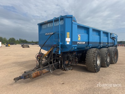 2008 Peecon CAR260L Tri/A Benne TP End Dump Trailer