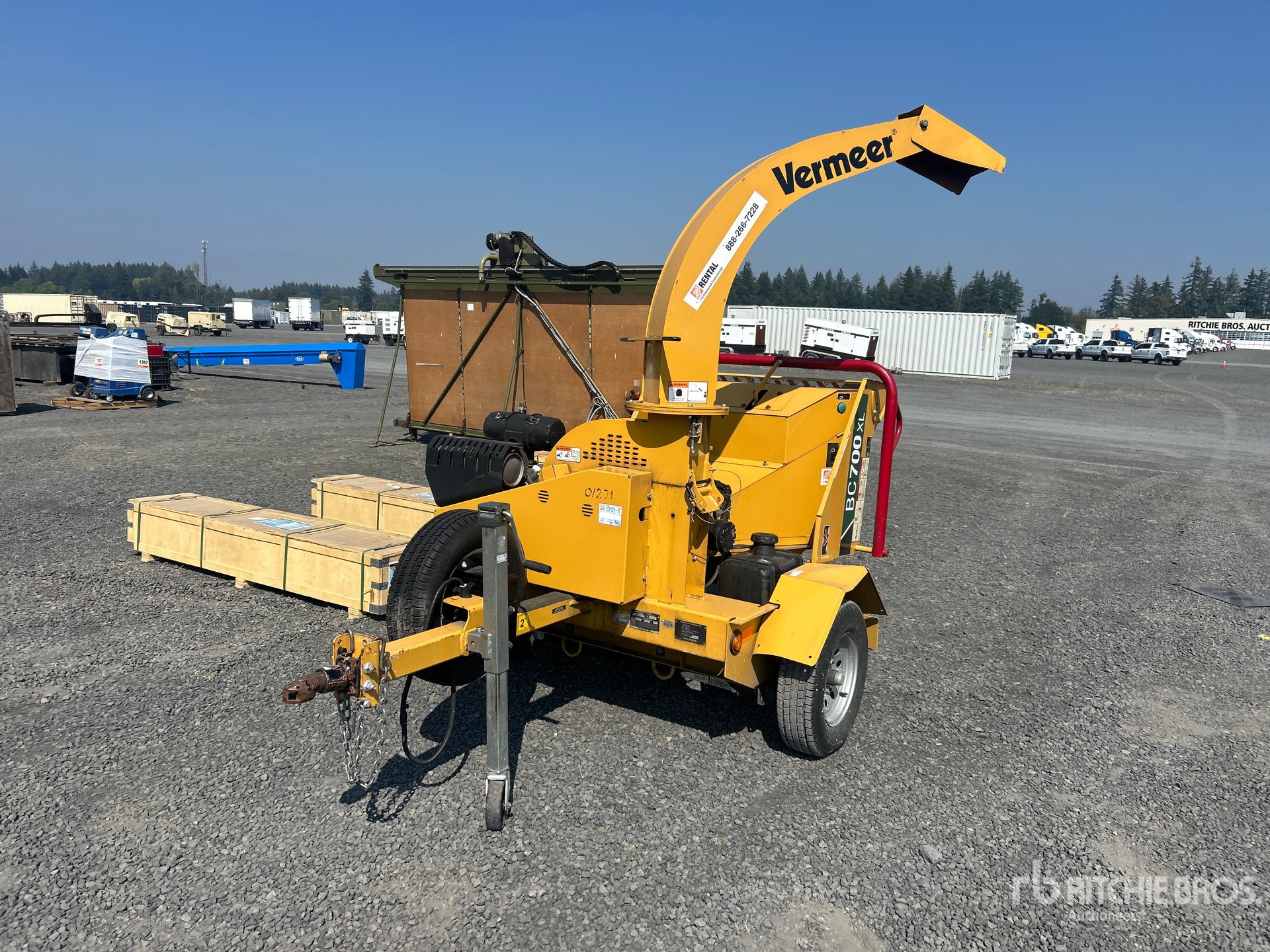 2022 Vermeer BC700XL Tow-Behind Wood Chipper