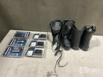 (150) Monadnock PR-24 Baton Holders & (20) Pairs of Men's Safety Boots