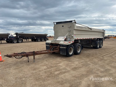2008 26 ft Quad/A Aluminum End Dump Trailer