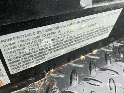 2021 MMDI 58RVX10 8 ft Equipment Trailer