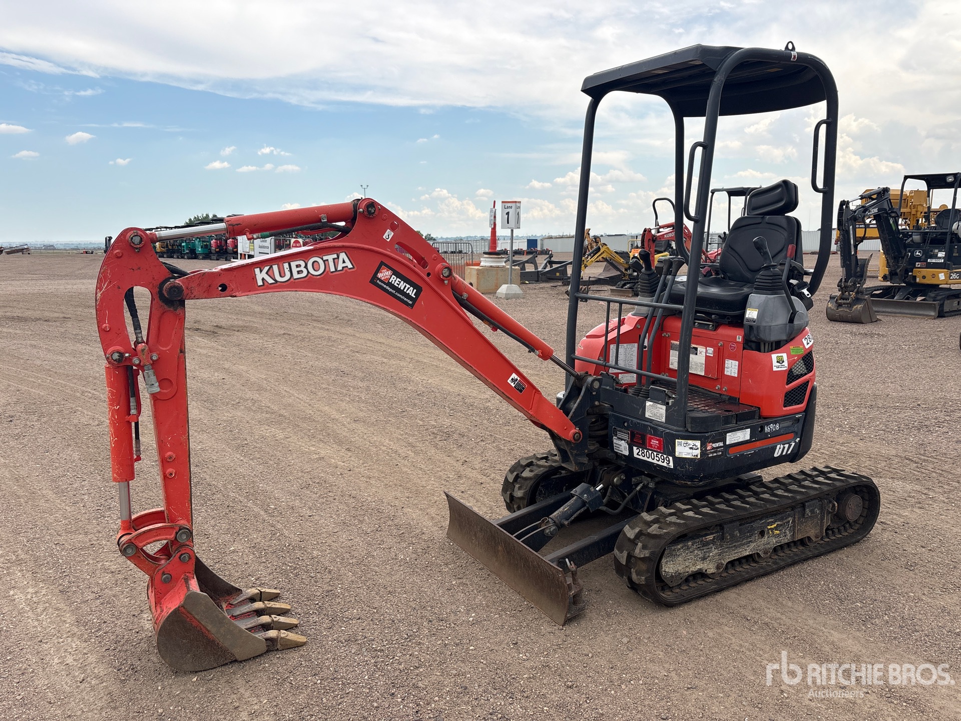 2019 Kubota U17VR1 Mini Excavator