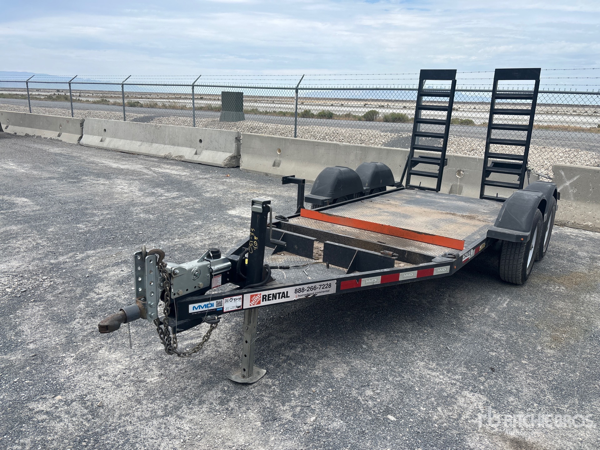 2021 MMDI 510RCMPH 4000 lb 10 ft T/A Equipment Trailer