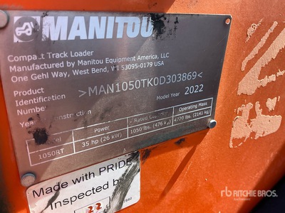 2022 Manitou 1050RT Chargeuse sur rails compacte