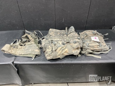 (98) Load Carriers, (6) Field Packs, (18) Assault Packs & Assorted Items