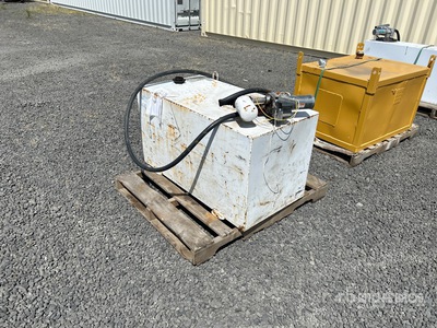 100 gal Skid Mounted Steel Diesel Fuel Tank