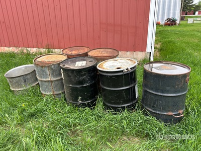 Quantity of (8) Steel Drums