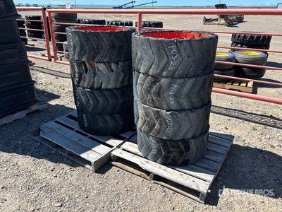 Quantity of (8) Tires - Fits Bobcat Skid Steer