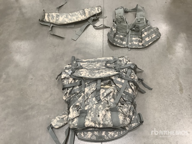 (116) Fighting Load Carriers, (36) Molded Waist Belts & Assorted Items