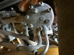 Engine with A/C Compressor