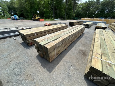 Quantity of (12)  8 in x 8 in x 16 ft Pressure Treated Legname