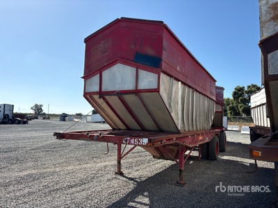 1981 Convoy S/A Lead 24 ft Double Harvest Hopper Trailer Varios remolque