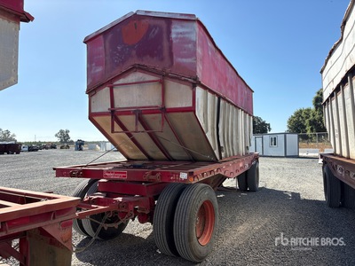 1981 Convoy Dog Turntable Pup Double Harvest Hopper Trailer Varios remolque