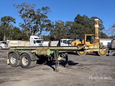 1991 Krueger 6 m Bogie/A Tipping Containerchassis
